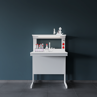 Стол лабораторный с полкой ЛК-900 СМ (столешница – CPL, высота - 900)